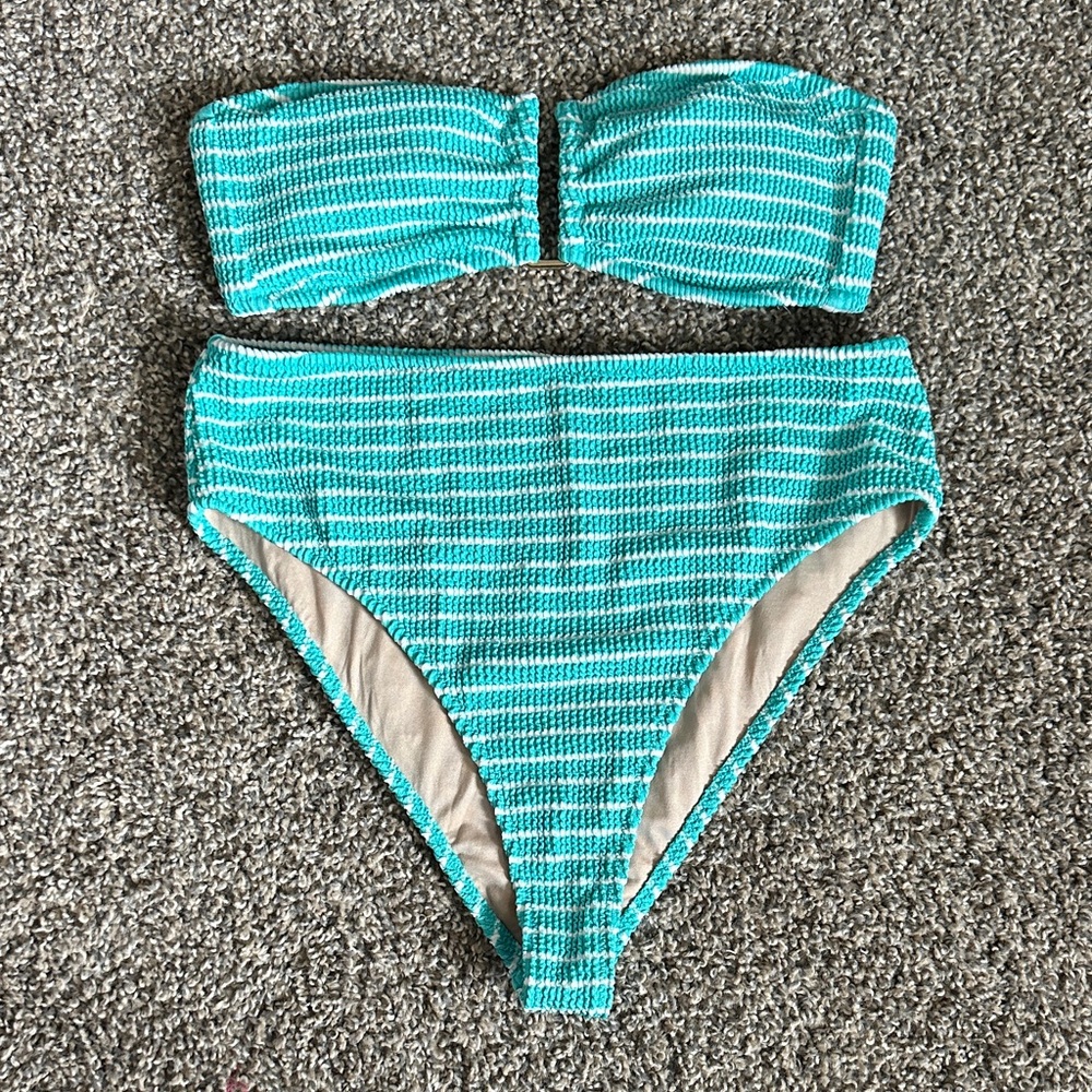 Shade & Shore Striped Bikini Set